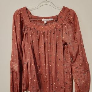 Lauren Conrad longsleeve floral top